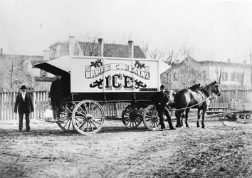 James C. Mealys Eiswagen, ca. 1890er